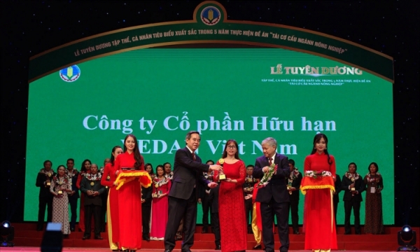 Vedan Việt Nam vinh dự nhận giải thưởng Bông lúa vàng Việt Nam